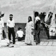 Cropped version of the photo purporting to show Amelia Earhart alive and sitting on a dock in 1937, despite the fact that the US National Archives does not have a date for the image (U.S. National Archives, Records of the Office of Naval Intelligence, Record Group 38, Monograph Files Relating to the Pacific Ocean Area, NAID 68141661)